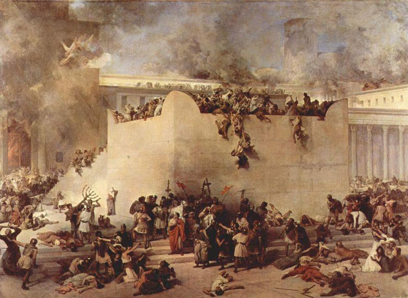 Francesco Hayez Destruction of the Temple of Jerusalem